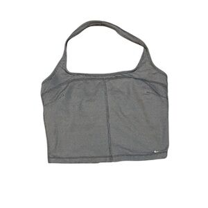 Nike Crop Halter Top Built In Bra